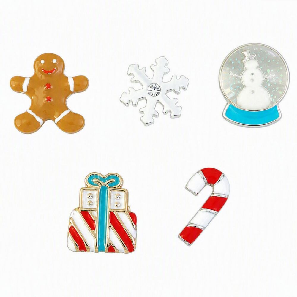 5 Origami Owl Locket Mini Christmas Xmas Holiday Seasonal Floating Charms Set